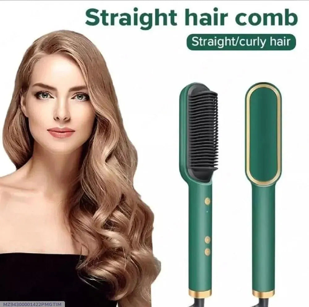 Corded Hair Straightener Brush Green 50ml ABS