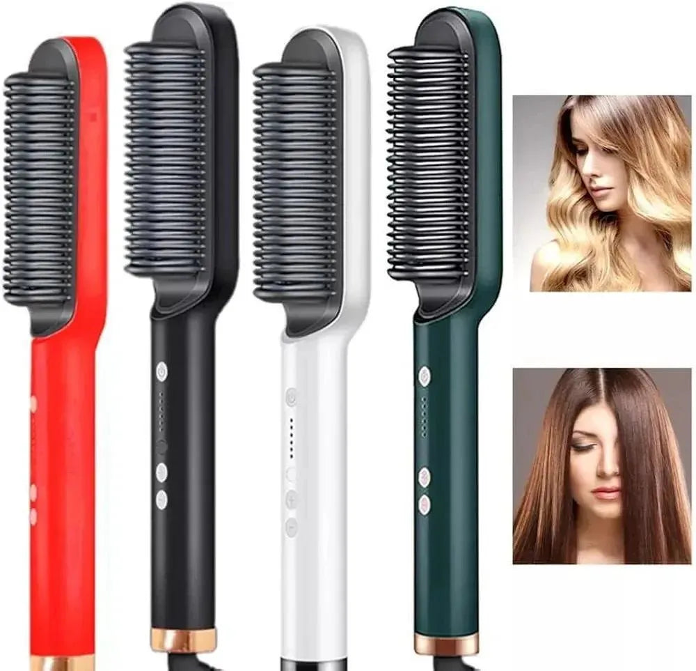 Corded Hair Straightener Brush Green 50ml ABS