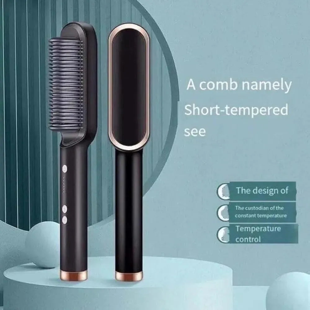 Corded Hair Straightener Brush Green 50ml ABS