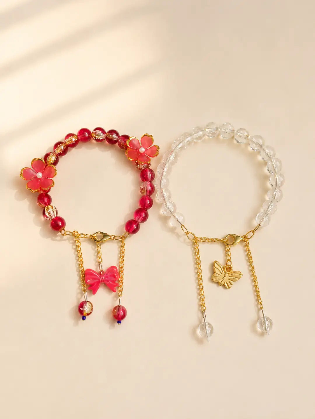 1 Pc Antique Design Crystal Thread Bracelet