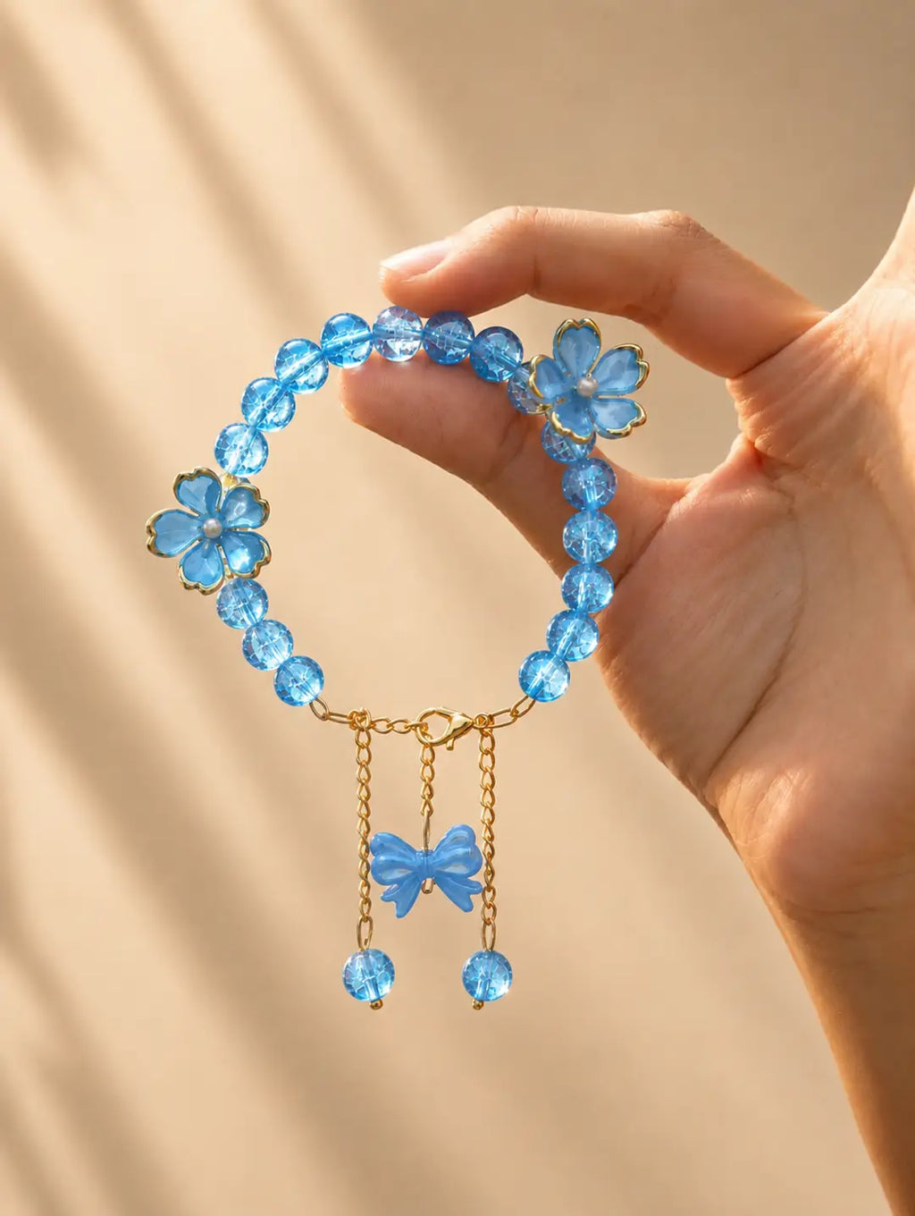 1 Pc Antique Design Crystal Thread Bracelet