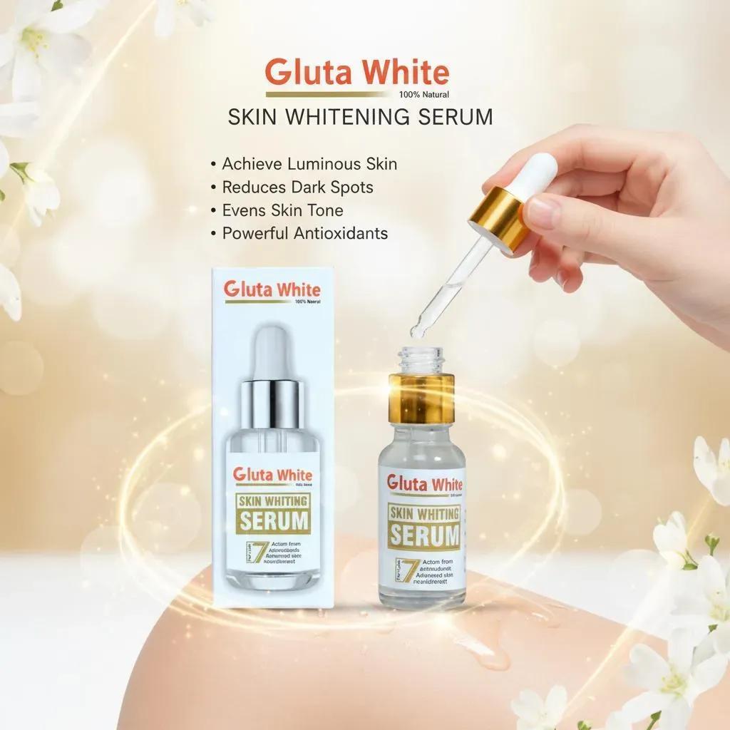 ✨ Gluta White Skin Whitening Serum – Glow, Hydrate & Even Your Skin Tone