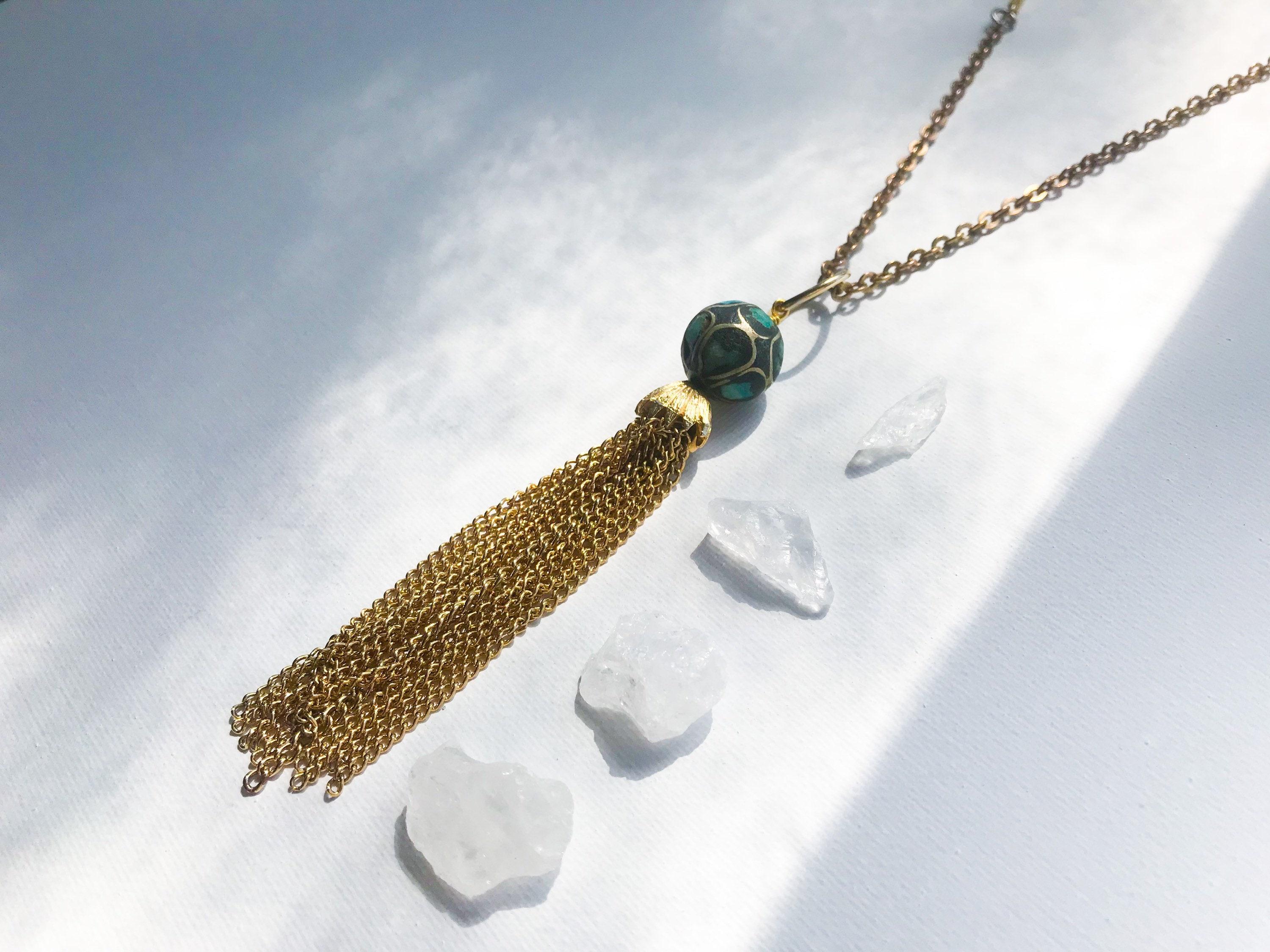Gold Plated Zircon Ball Necklace for Women